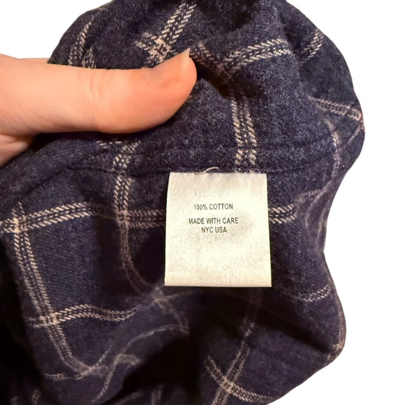 Corridor Blue Flannel Shirt Size Medium - Picture 4 of 4